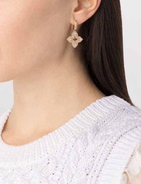 18kt rose gold with diamonds Venetian Princess earrings